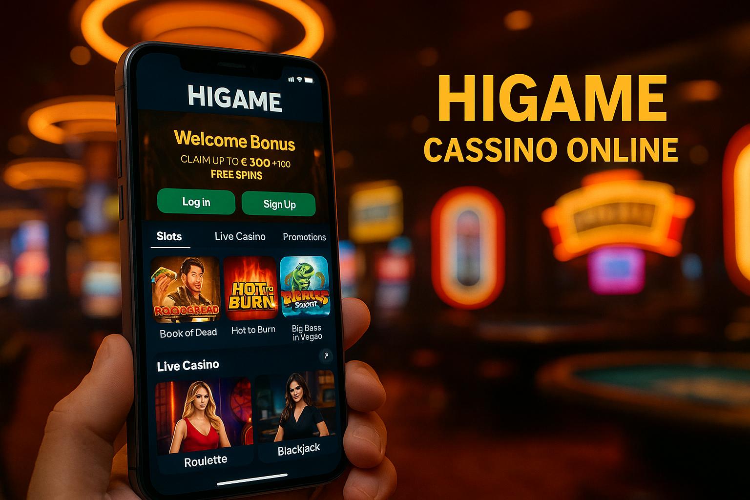 Login no Cassino HIGAME  