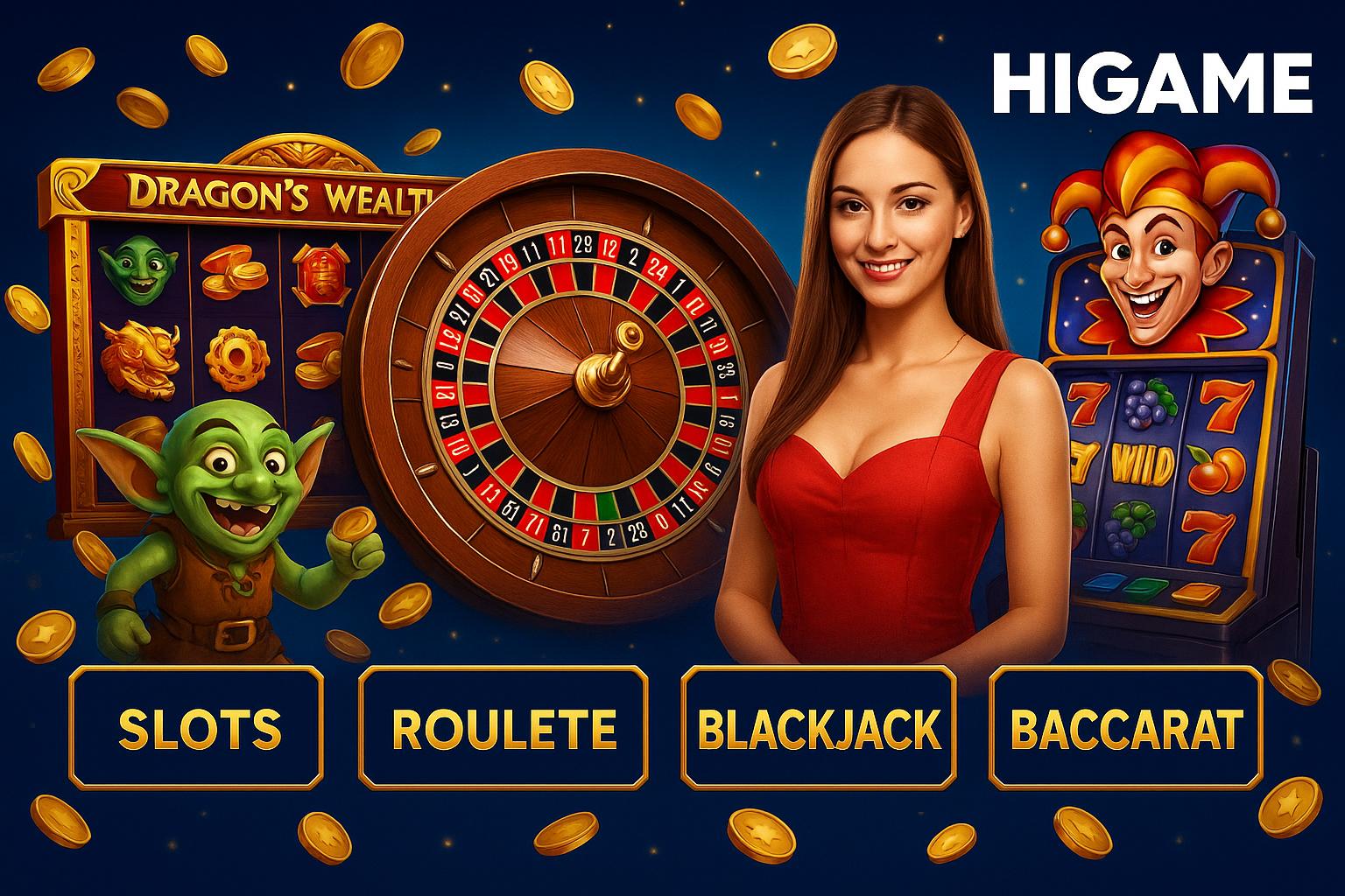 Jogos de cassino online inovadores e emocionantes na HIGAME